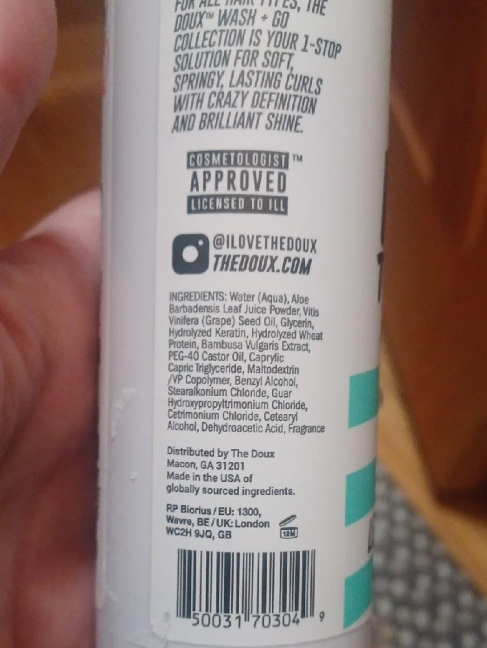 The Doux Fresh to Def Wash + Go Leave-In Curl Refresher — Read Description